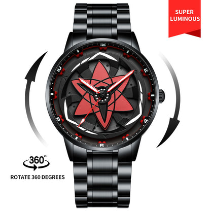 Orologio impermeabile luminoso scavato multifunzione al quarzo
