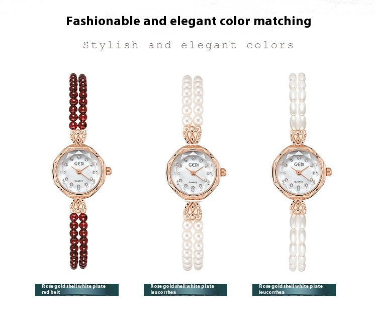 Orologio cinturino di perle