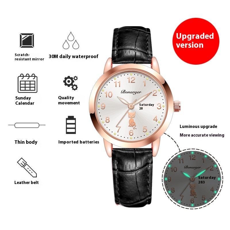 Orologio donna impermeabile Luminoso Semplice