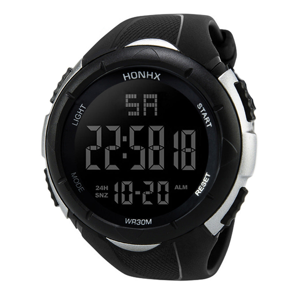 Orologio sportivo quadrante grande nero
