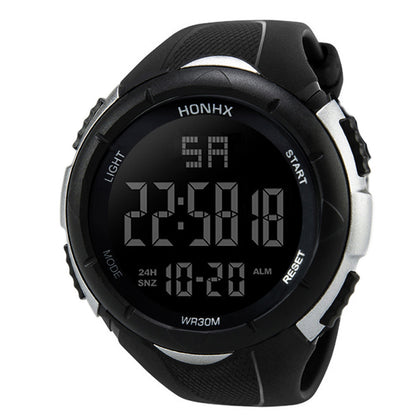 Orologio sportivo quadrante grande nero