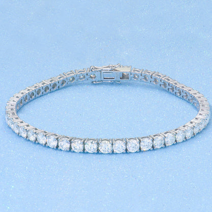 Bracciale moissanite argento da ragazza