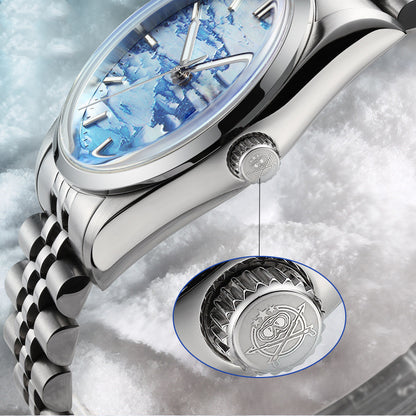 Orologio meccanico impermeabile automatico luminescente