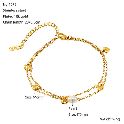 Bracciale con cuori