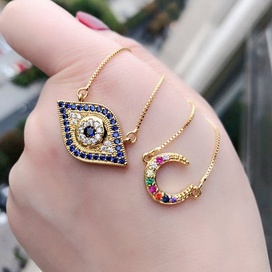 Collana luna zircone