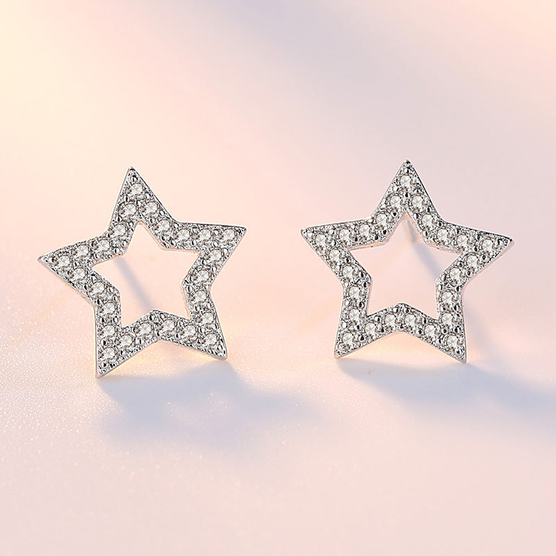 Orecchini stella zircone
