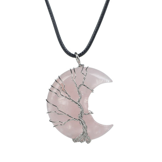 Collana luna e pietra naturale