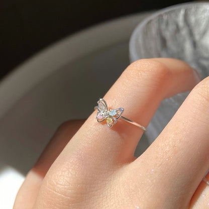 Anello farfalla zircone 3D