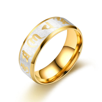 Anello Mantra Acciaio
