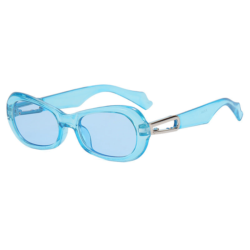 Occhiali da sole ovali retro unisex