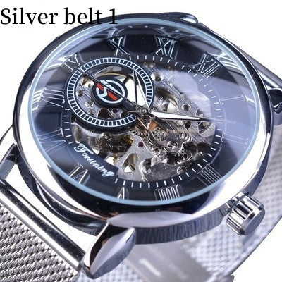 Orologio meccanico cinturino mesh