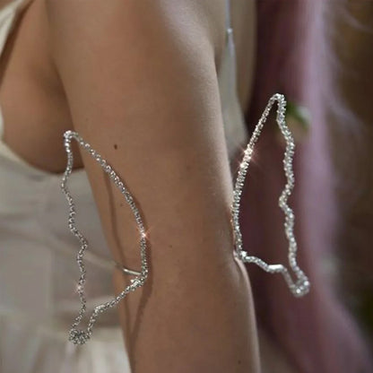 Bracciale farfalla strass