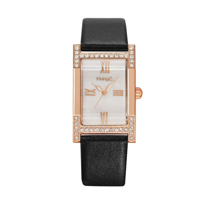 Orologio da donna quadrato retrò stile britannico