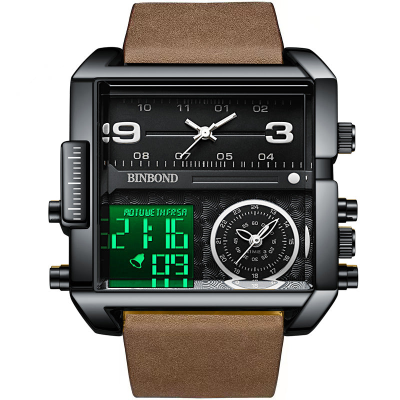 Orologio uomo sportivo multifunzione al quarzo