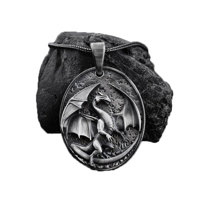 Collana drago da uomo