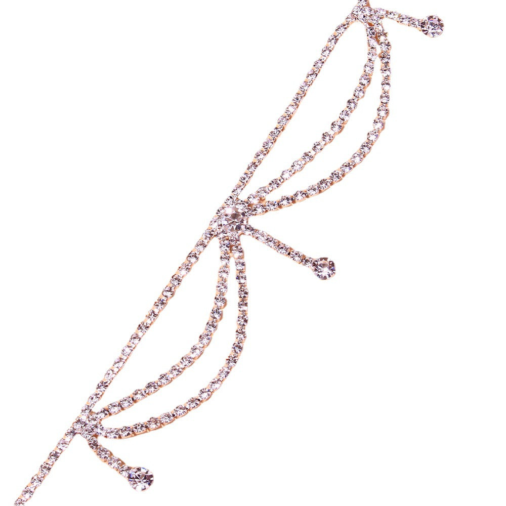 Cavigliera strass multi-strato