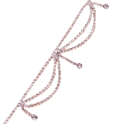 Cavigliera strass multi-strato