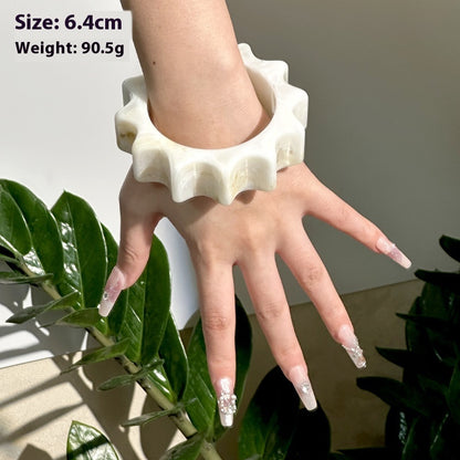 Bracciale Geometrico Irregolare Fiorito