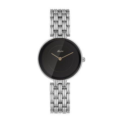 Orologio al quarzo quadrante oro e nero