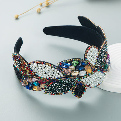Ciondolo barocco strass e perle