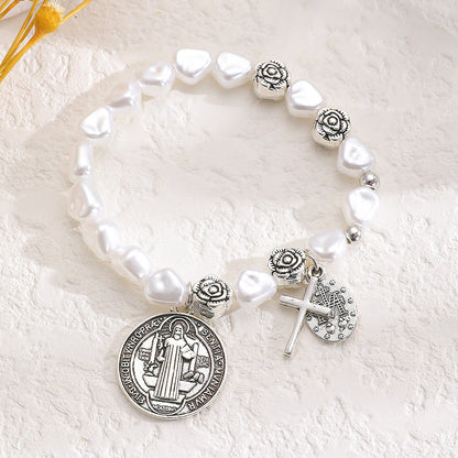 Bracciale croce fatto a mano