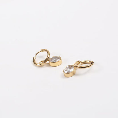 Orecchino piercing strass