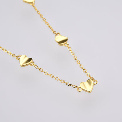 Collana lunga cuore argento 925