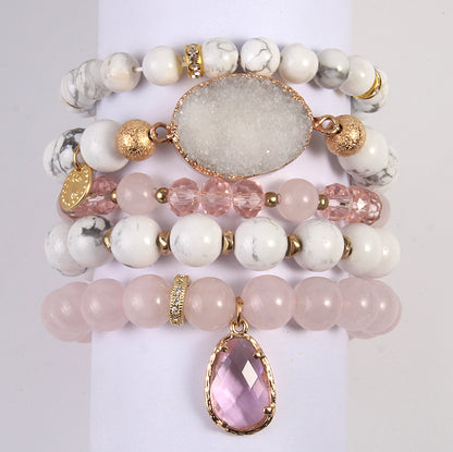 Bracciale cristalli rosa