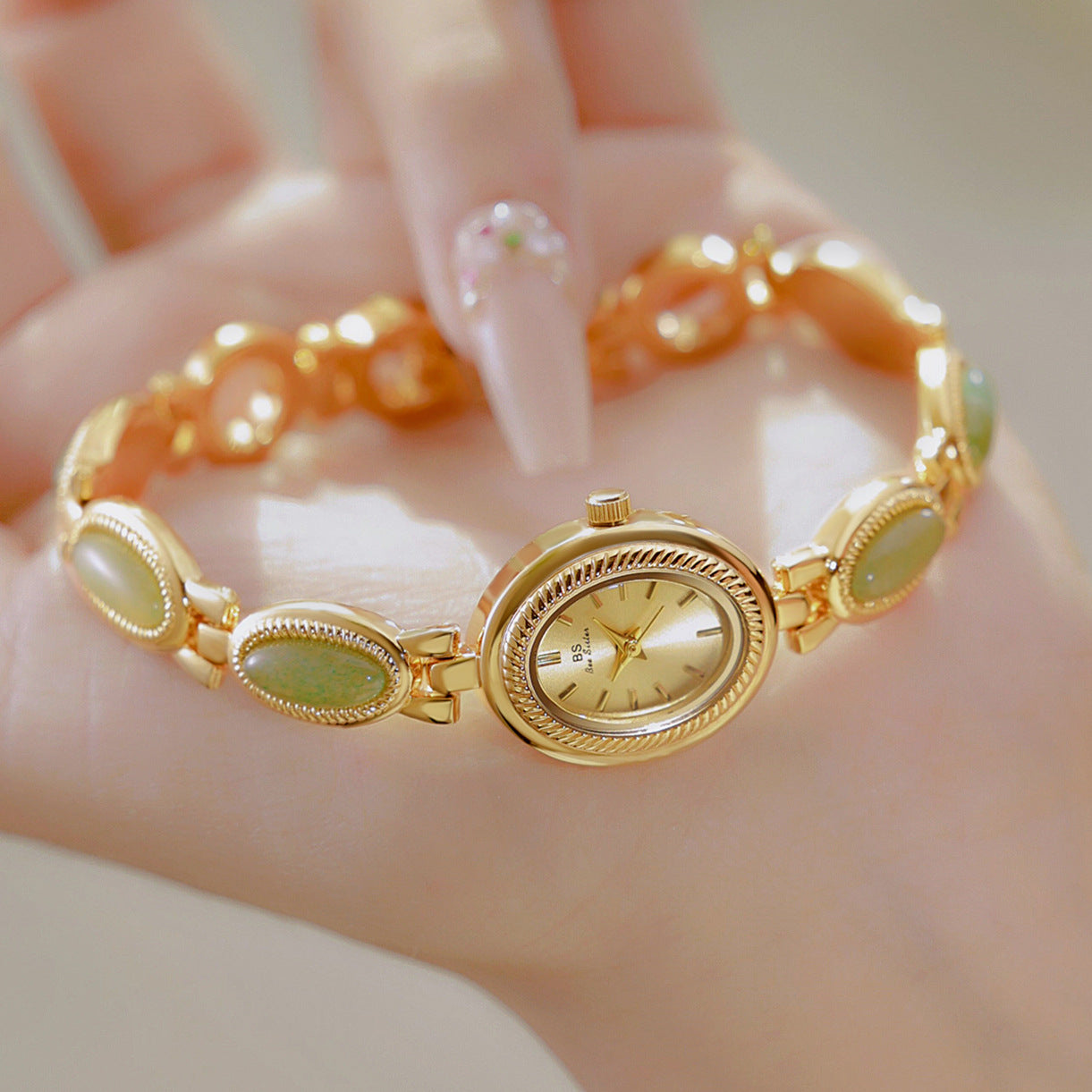 Orologio giada catena