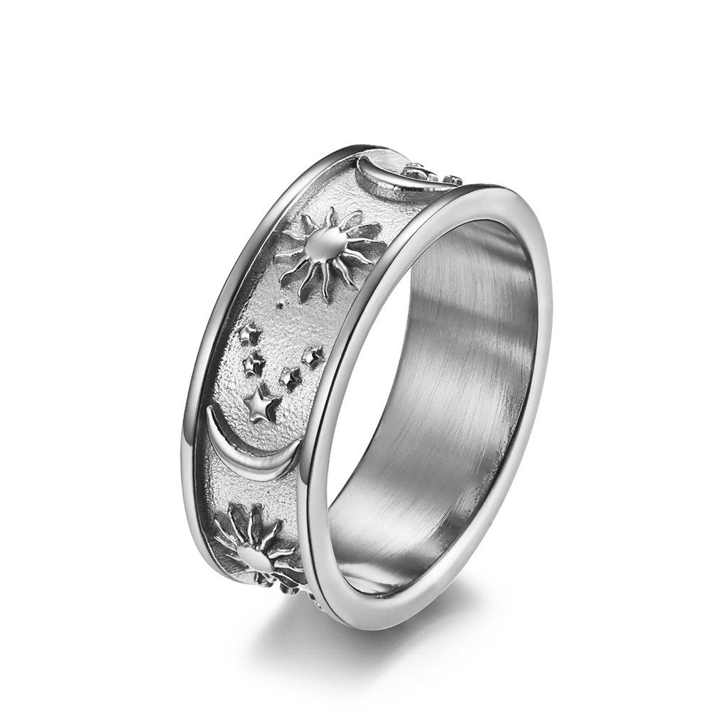 Anello boho stelle luna