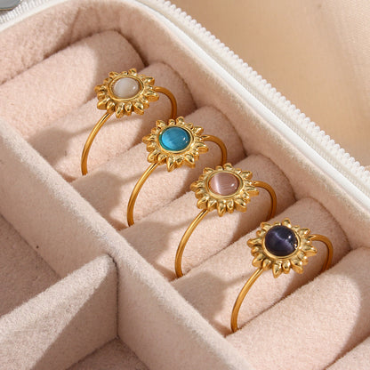 Anello Agata e Opale Vintage