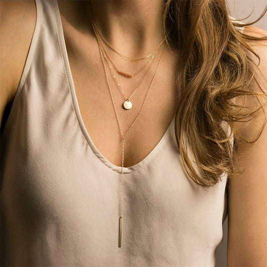Collana Lunga Geometrica
