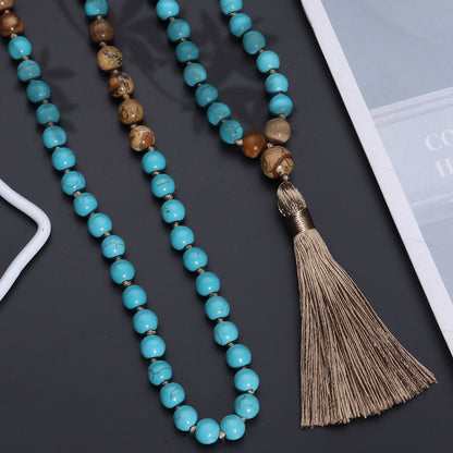 Collana Mala Turchese