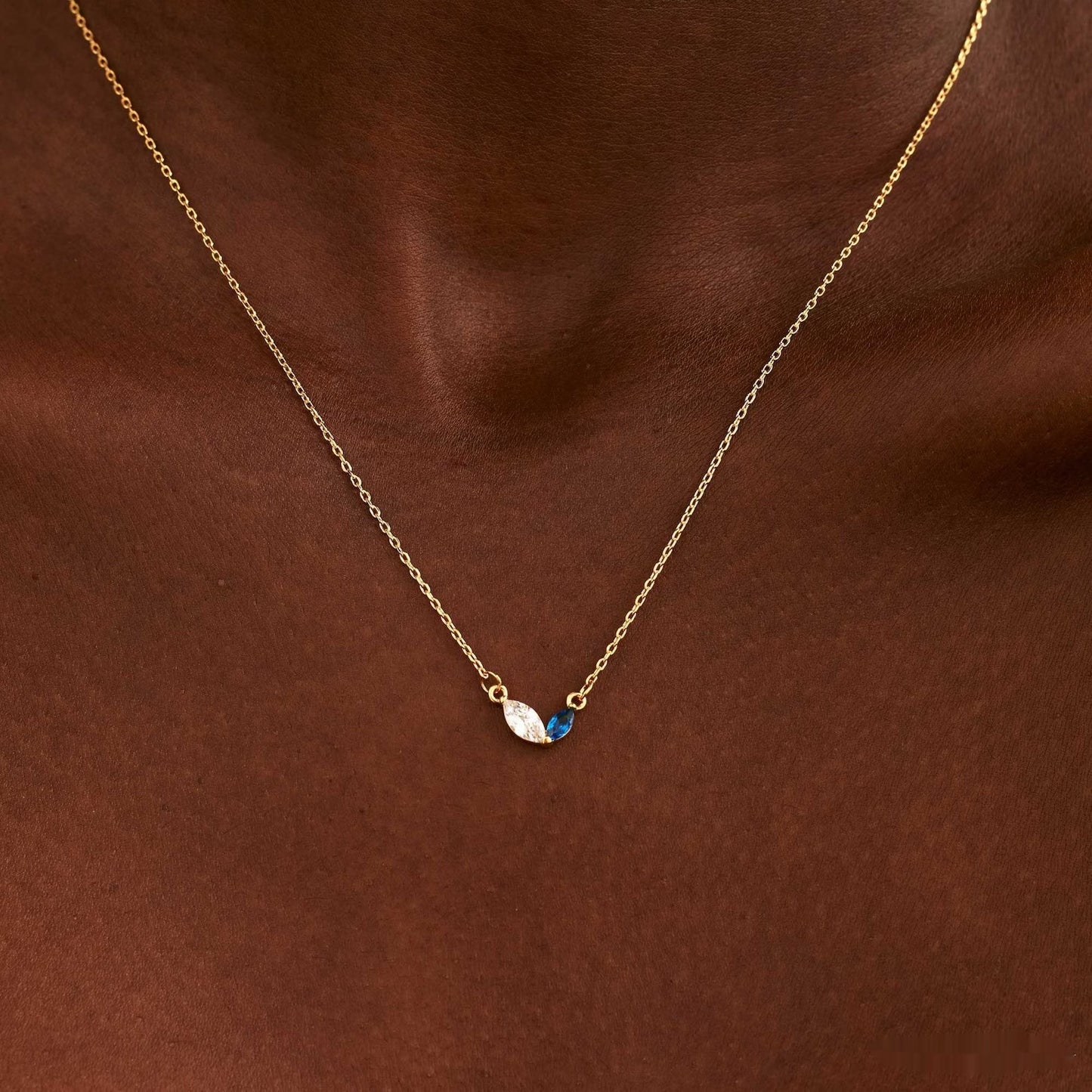 Collana cuore zircone acciaio titanio con pietra natale