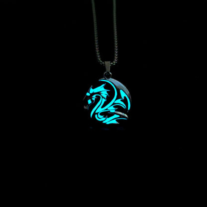 Collana drago luminescente retro