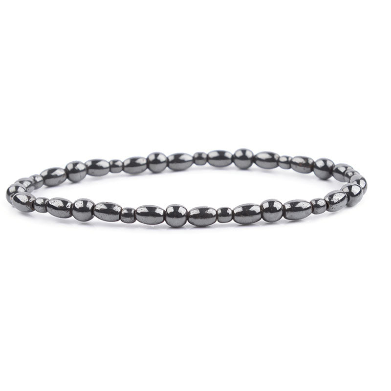 Cavigliera magnetica perle ovali