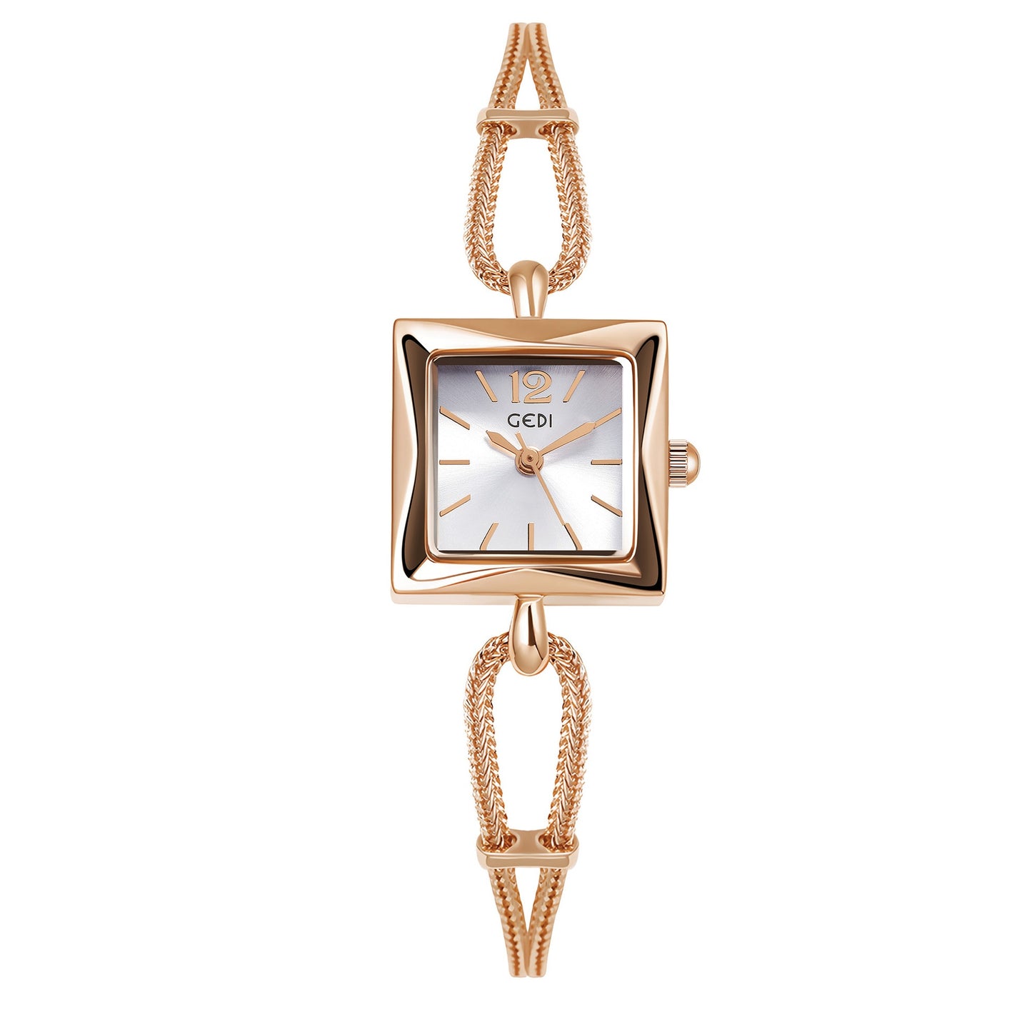 Orologio quadrato vintage in lega