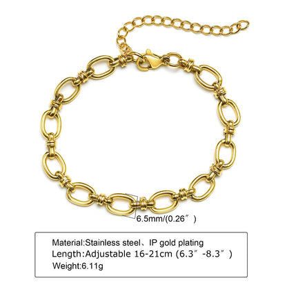 Bracciale Acciaio Dorato