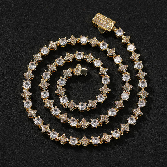 Collana stelle strass