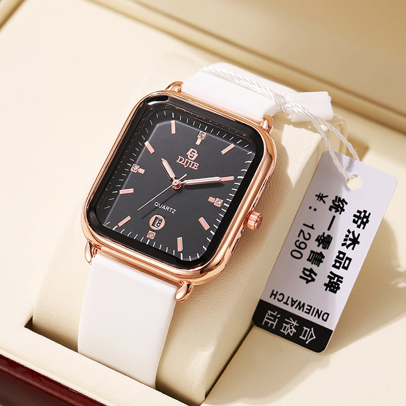 Orologio silicone quadrato coppia
