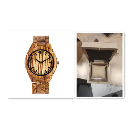 Orologio legno quadrante grande