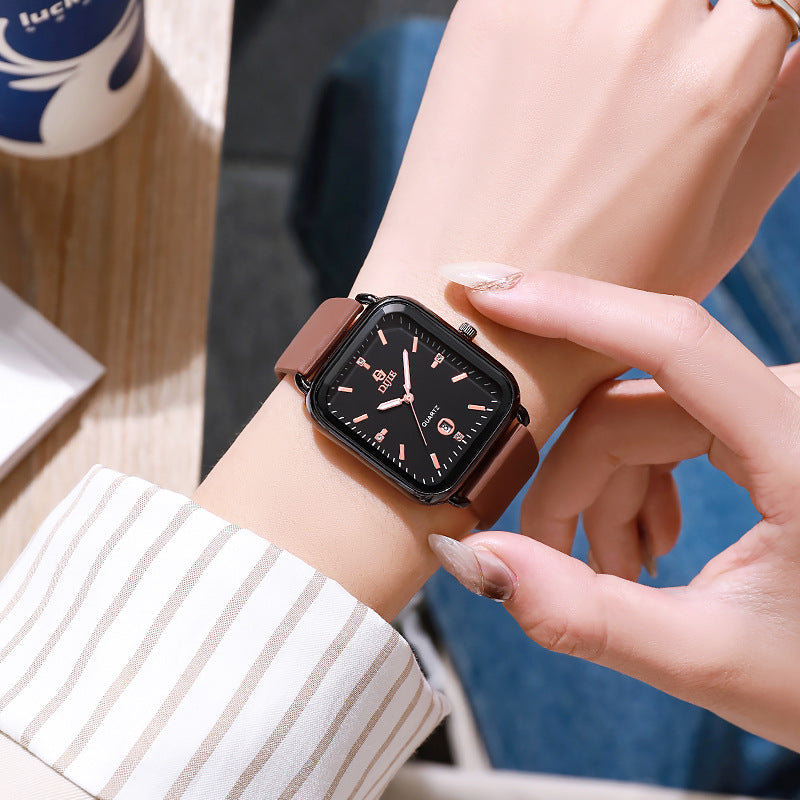 Orologio silicone quadrato coppia