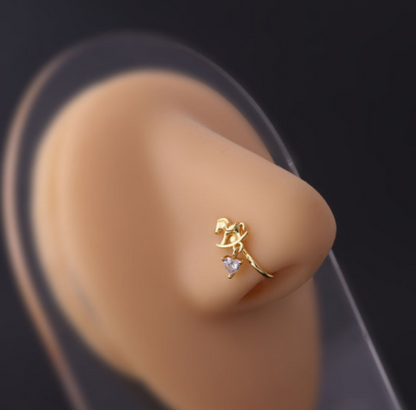 Anello farfalla goccia da donna