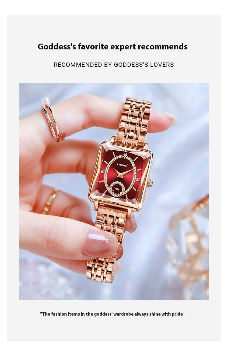 Orologio donna quadrato lusso