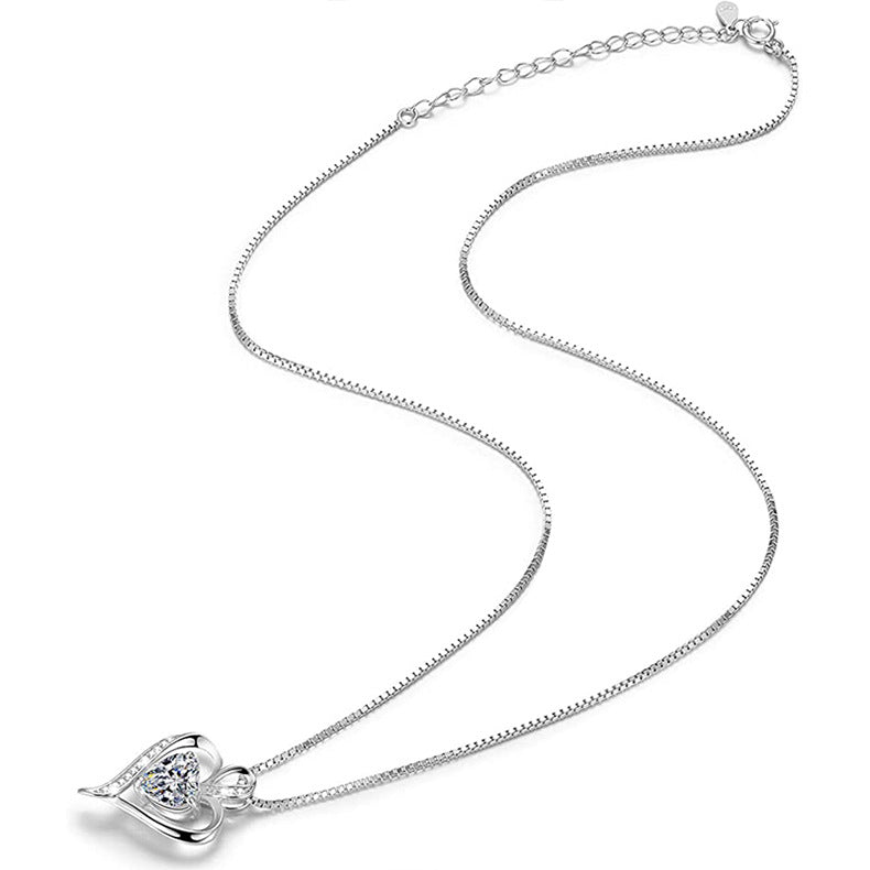 Collana croce e cuore