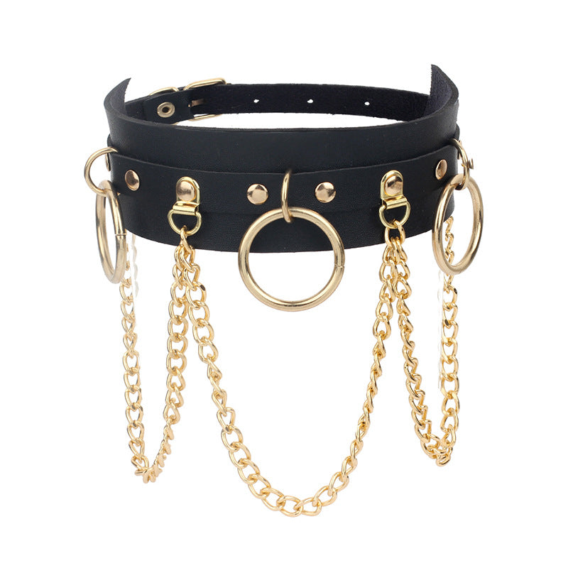 Collana Pelle Geometrica