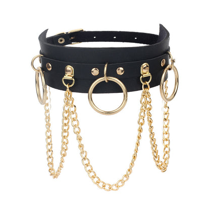 Collana Pelle Geometrica