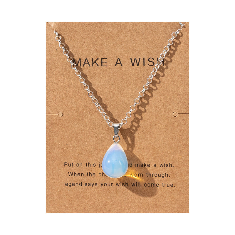 Collana filo di rame con pietra