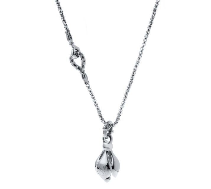 Collana campanella loto titanio
