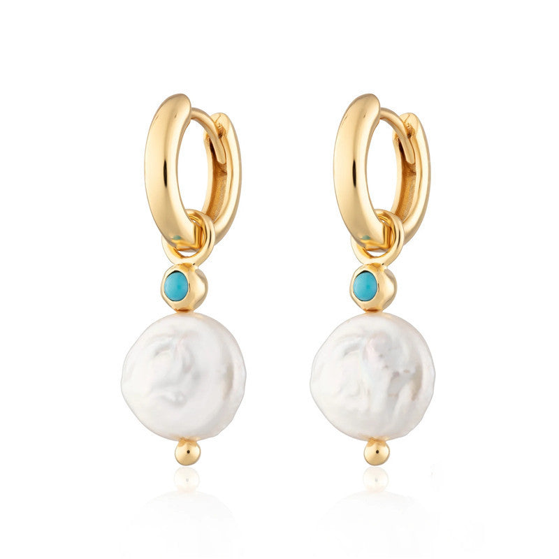 Orecchini perla barocchi argento